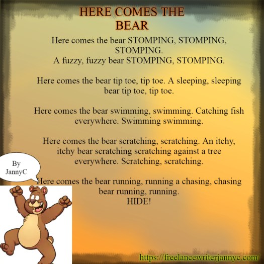 HereComesThe Bear POEM